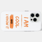 Ich bin cool und weiß es Case-Mate iPhone hülle (Rückseite (Horizontal))
