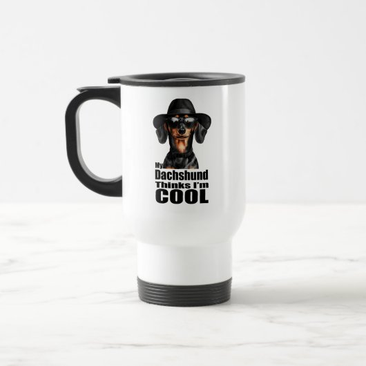 Ich bin Coole Dackel Reisebecher (Links)