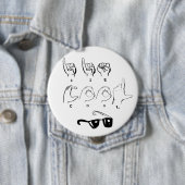 "ICH BIN COOLER" ASL-Knopf Button (Beispiel)