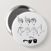 "ICH BIN COOLER" ASL-Knopf Button (Vorne & Hinten)