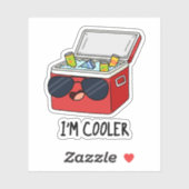 Ich bin Cooler Funny Ice Cooler Box Pun Aufkleber (Blatt)