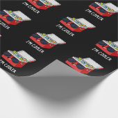 Ich bin Cooler Funny Ice Cooler Box Pun Dark BG Geschenkpapier (Ecke)