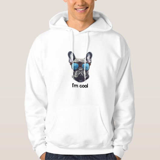 Ich bin Cooler Hund Hoodie (Vorderseite)