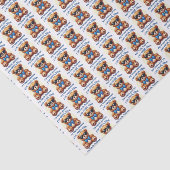 Ich bin Cooler Teddy Bär mit Blue Bow, anpassbar Seidenpapier (Ausschnitt)