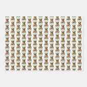 Ich bin Cooler Teddybär mit einem grünen Bow, der Geschenkpapier Set (Vorderseite 2)