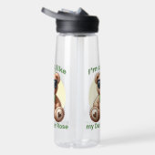 Ich bin Cooler Teddybär mit einem grünen Bow, der Trinkflasche (Rechts)
