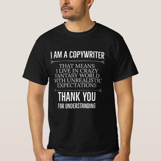 Ich bin Copywriter T-Shirt (Vorderseite)