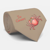 Ich bin Crabby Crustacean Krawatte (Gerollt)