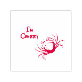 Ich bin Crabby Red Crab Permastempel (Design)