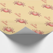 Ich bin Crabby Sand Crab Geschenkpapier (Ecke)