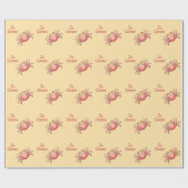 Ich bin Crabby Sand Crab Geschenkpapier (Flach)