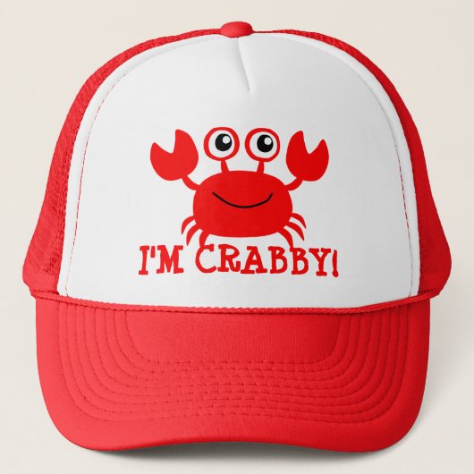 Ich bin Crabby Truckerkappe (Vorderseite)