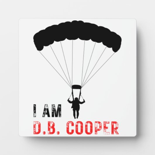 Ich BIN D.B. Cooper Fotoplatte (Vorderseite)