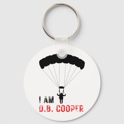 Ich BIN D.B. Cooper Schlüsselanhänger (Vorderseite)