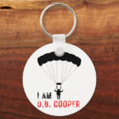 Ich BIN D.B. Cooper Schlüsselanhänger (Vorderseite)