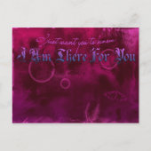 Ich bin da für dich postkarte (Vorderseite)