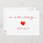 "Ich bin da mit dir" Postkarte (Vorne/Hinten)