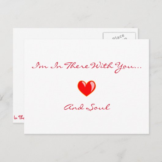 "Ich bin da mit dir" Postkarte (Vorne/Hinten)