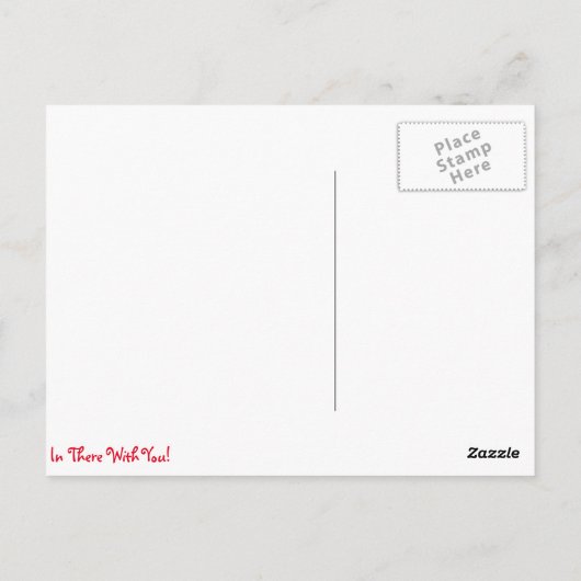"Ich bin da mit dir" Postkarte (Rückseite)