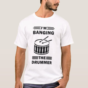 Ich bin dabei, den Drummer zu bummeln - Trommeln,  T-Shirt