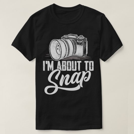 Ich bin dabei, Fotografie-Fotografen-Kamera zu sch T-Shirt (Design vorne)