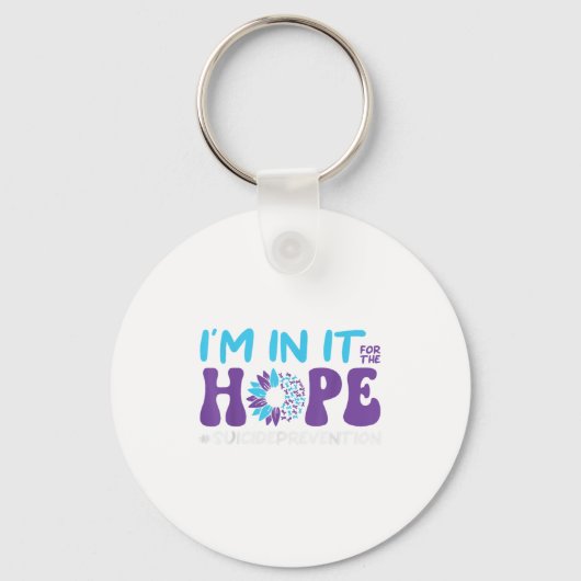 Ich bin dabei für die Suizidprävention der Hoffnun Schlüsselanhänger (Vorderseite)
