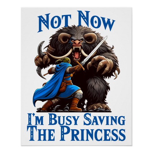 Ich bin damit beschäftigt, die Prinzessin Retten Poster (Vorderseite)