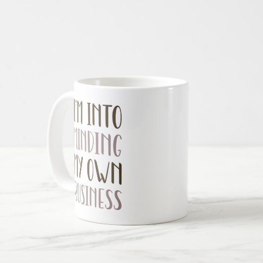 Ich bin damit beschäftigt, mein eigenes Geschäft z Kaffeetasse (Vorderseite Links)