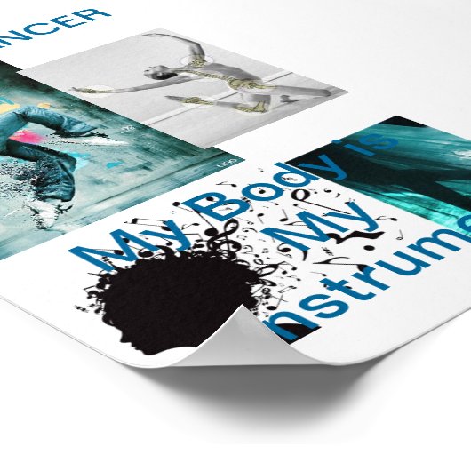 Ich bin DANCER Poster (Ecke)