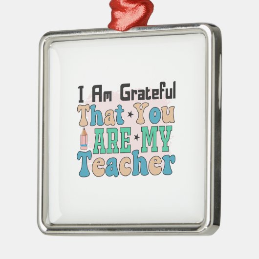 Ich bin dankbar, dass du mein Lehrer bist Ornament Aus Metall (Links)
