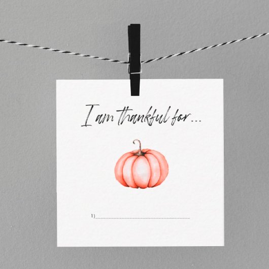 Ich bin dankbar, dass ich Erntedank Mitteilungskarte