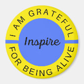 Ich bin dankbar, dass ich noch am Leben bin Magnet (Vorne)