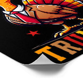 Ich bin dankbar, dass Trump 2024 Amerika zurückgen Poster (Ecke)