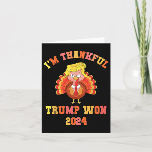 Ich bin dankbar, dass Trump 2024 den Erntedank Tür Karte