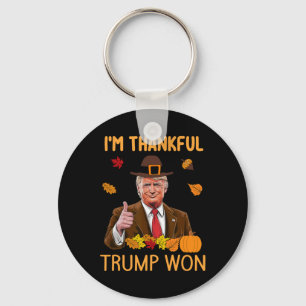 Ich bin dankbar, dass Trump den Truthahn am Ernted Schlüsselanhänger