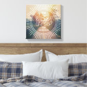 Ich bin dankbar für Abenteuer Leinwanddruck (Insitu (Schlafzimmer))