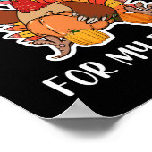 Ich bin dankbar für meinen Erntedank in der Türkei Poster (Ecke)