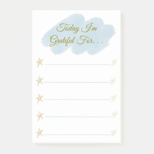 Ich bin dankbar für Personalisiert dankbar Post-it Klebezettel