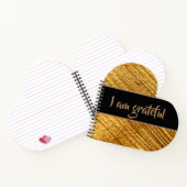 Ich bin dankbar Herz geformt Spiral Notebook Gold Notizblock (Innenseite)