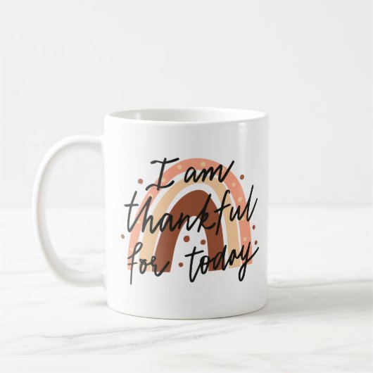 Ich bin dankbar kaffeetasse (Links)