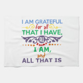 Ich bin dankbar küchentuch (Horizontal)