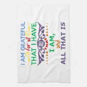 Ich bin dankbar küchentuch (Vertikal)