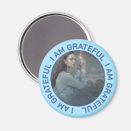 Ich bin dankbar magnet (Vorderseite/Rückseite)
