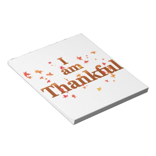 Ich bin dankbar notizblock (angewinkelt)