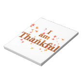 Ich bin dankbar notizblock (Rotiert)