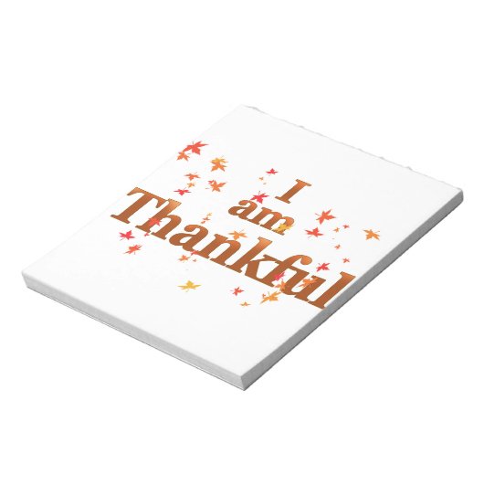 Ich bin dankbar notizblock (Rotiert)