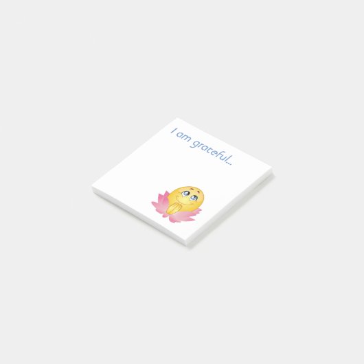 Ich bin dankbar post-it klebezettel (angewinkelt)