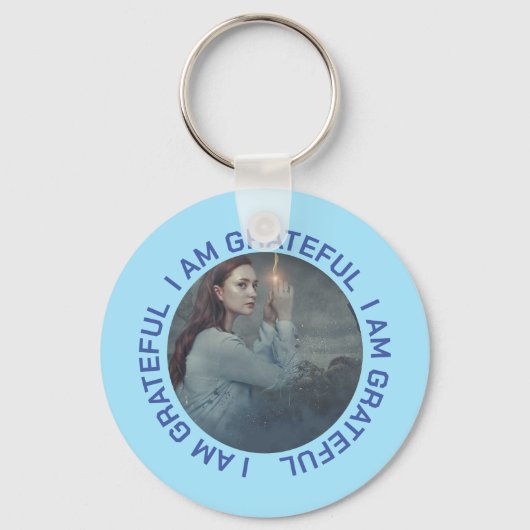 Ich bin dankbar schlüsselanhänger (Rückseite)