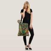 "Ich bin dankbar voll" große Tasche (Am Model)