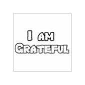 Ich bin dankbares Script Gummistempel (Prägung)